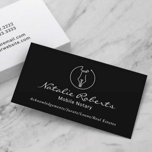 Minimalistisches Logo für den mobilen Notdienst - Visitenkarte