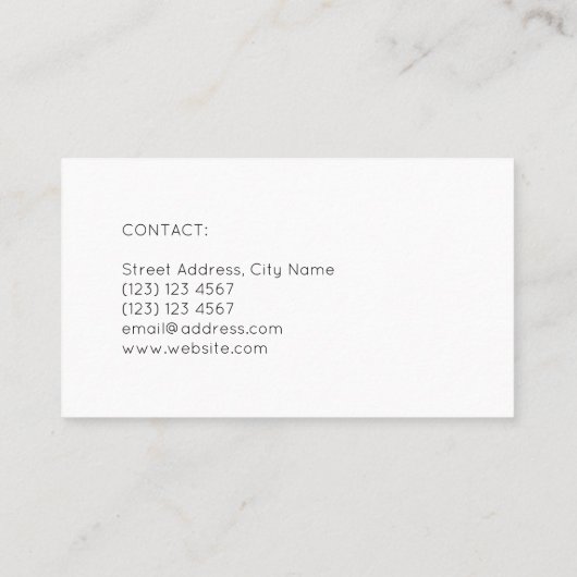 Minimalistisches Logo für die Schaltfläche Spielen Visitenkarte (Rückseite)