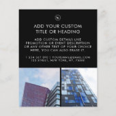 Minimalistisches Logo für Geschäftsmodelle 2 Foto Flyer (Hinten)