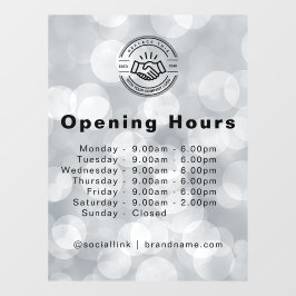 Minimalistisches Logo für kleine Unternehmen Fensteraufkleber