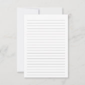 Minimalistisches Logo für kleine Unternehmen Mitteilungskarte (Rückseite)