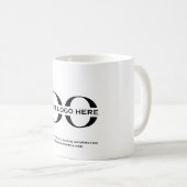 Minimalistisches Logo für kundenspezifische Werbea Kaffeetasse (VorderseiteRechts)