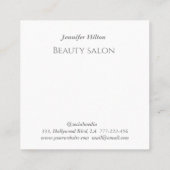 Minimalistisches Logo für Regenbogenspass Quadratische Visitenkarte (Rückseite)