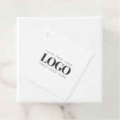 Minimalistisches Logo für Schwarz/Weiß Geschenkanhänger (Beispiel)