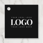 Minimalistisches Logo für Schwarz/Weiß Geschenkanhänger (Vorderseite)