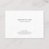 Minimalistisches Logo für Unternehmen Visitenkarte (Rückseite)