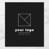 Minimalistisches Logo für Unternehmen Weinetikett (Einzelnes Label)