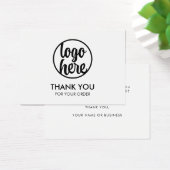 Minimalistisches Logo-Geschäft dank Karte (Schreibtisch)