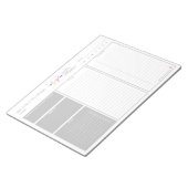 Minimalistisches Logo Grauer, nicht aktualisierter Notizblock (angewinkelt)