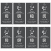 Minimalistisches Logo Großbuchstaben Siegel Aufkleber (Vorderseite)