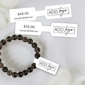 Minimalistisches Logo Jewerpreise-Barbell-Label Aufkleber