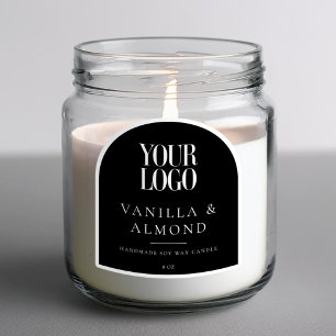 Minimalistisches Logo-Kerzensiegel Aufkleber