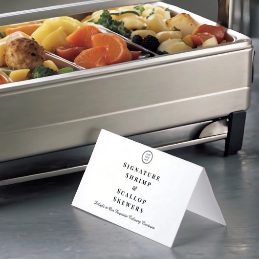 Minimalistisches Logo-Label für Buffet-Disc