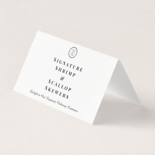 Minimalistisches Logo-Label für Buffet-Disc (Vorderseite)