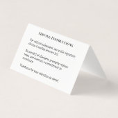 Minimalistisches Logo-Label für Buffet-Disc (Rückseite)