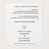 Minimalistisches Logo-Label für Buffet-Disc (Außenseite Aufgefaltet)