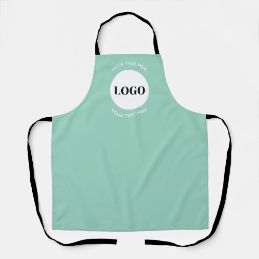 Minimalistisches Logo mit Text Business Schürze (Vorderseite)