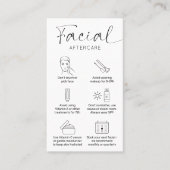 Minimalistisches Logo nach der Pflege Visitenkarte (Vorderseite)