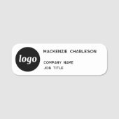 Minimalistisches Logo Namensschild (Vorderseite)