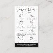 Minimalistisches Logo Ombre Pulverstreifen nach Be Visitenkarte (Vorderseite)