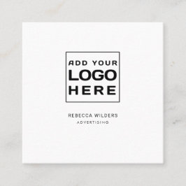 Minimalistisches Logo Quadratische Visitenkarte