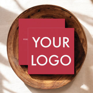 Minimalistisches Logo Quadratische Visitenkarte