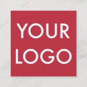 Minimalistisches Logo Quadratische Visitenkarte (Vorderseite)