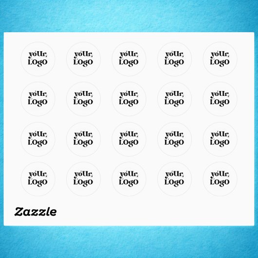 Minimalistisches Logo Runder Aufkleber