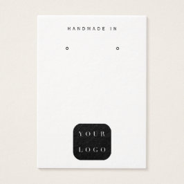 Minimalistisches Logo, Schwarz-Weiß-Schmuck-Displa