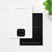 Minimalistisches Logo, Schwarz-Weiß-Schmuck-Displa (Schreibtisch)