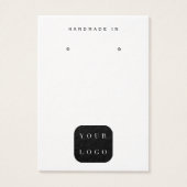 Minimalistisches Logo, Schwarz-Weiß-Schmuck-Displa (Vorderseite)