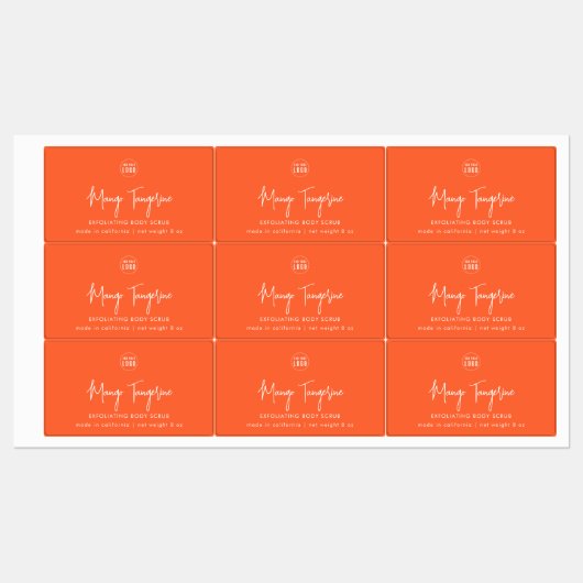 Minimalistisches Logo-Skript für benutzerdefiniert Etiketten (Blatt)