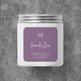 Minimalistisches Logo-Skript für benutzerdefiniert Quadratischer Aufkleber