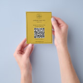 Minimalistisches Logo und QR-Code Business-Marketi Flyer (Gruppe)