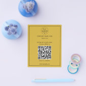 Minimalistisches Logo und QR-Code Business-Marketi Flyer (Einzeln)