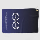Minimalistisches Logo-Unternehmen Golfhandtuch (Horizontal)