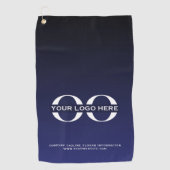 Minimalistisches Logo-Unternehmen Golfhandtuch (Vorderseite)