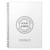Minimalistisches Logo-Unternehmen Notizblock (Vorderseite)