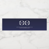 Minimalistisches Logo-Unternehmen Wasserflaschenetikett (Einzelnes Label)