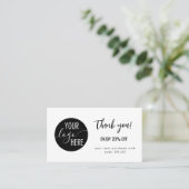 Minimalistisches Logo Vielen Dank, dass Sie eine R Rabattkarte (Stehend Vorderseite)