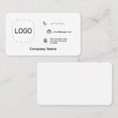 Minimalistisches Logo Visitenkarte (Vorne/Hinten)