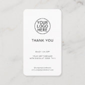 Minimalistisches Logo Visitenkarte (Vorderseite)