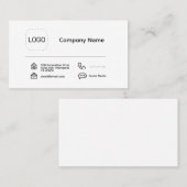 Minimalistisches Logo Visitenkarte (Vorne/Hinten)