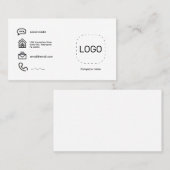 Minimalistisches Logo Visitenkarte (Vorne/Hinten)