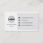 Minimalistisches Logo Visitenkarte (Vorderseite)