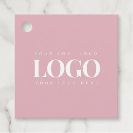 Minimalistisches Logo von Dusty Pink Business Comp Geschenkanhänger