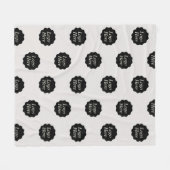 Minimalistisches Logo von Elfenbeinfarben Fleecedecke (Vorderseite (Horizontal))