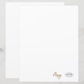 Minimalistisches Lotus Stationspapier (Vorne/Hinten)
