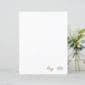 Minimalistisches Lotus Stationspapier (Stehend Vorderseite)
