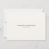 Minimalistisches Luxus-Boutique-Elfenbein-Geschenk (Vorderseite)